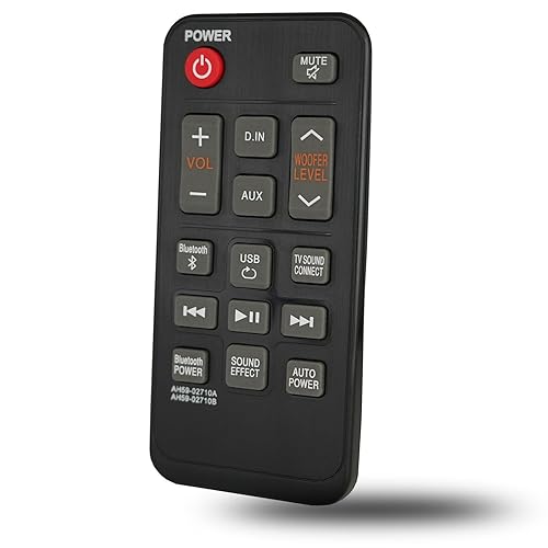 AH59-02710A Sound Bar Replacement Remote Control Compatible for Samsung Soundbar HW-JM25 HW-J250 HW-JM25/ZA HW-J250/ZA HWJM25 HWJ250 HWJM25/ZA