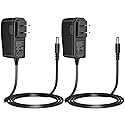 Security-01 2-Pack AC to DC 12V 0.5A 500mA Power Supply Adapter, Plug 5.5mm x 2.1mm UL Listed FCC,CY-1200500
