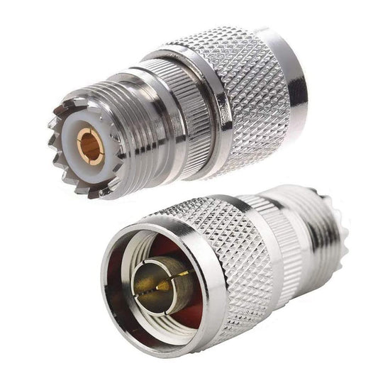 TengKo RF Coaxial Coax Adapter N Male to UHF Female SO-239 Coax Adapter for Wi-Fi Antenna Repeaters Radio Signal Extension Cable (2 Pack)