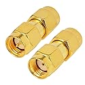 onelinkmore SMA Male to RP-SMA Male Adapter RF Coaxial Coax Gender Changer Coupler SMA (Pin) to Reverse Polarity RP-SMA (Hole) Converter for WiFi