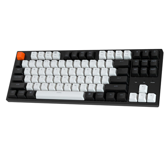 Keychron C1 Wired Mechanical Keyboard TKL, RGB Backlit with Double-Shot ABS Keycaps, 87 Keys Hot-Swappable Pre-lubed Tactile Switch Compatible