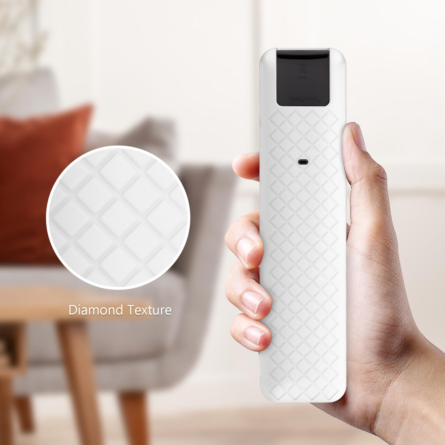 LEFXMOPHY Silicone Remote Cover for LG MR25GA Protective Case Compatible with 2025 LG OLED Smart TV C5 B5 G5 M5 Series Remote - White