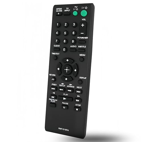 New Replaced Remote Control RMT-D197A RMTD197A Compatible for Sony DVD Player DVP-SR510H DVP-SR320 DVP-SR405P DVP-SR510H DVP-SR201P DVP-SR210P