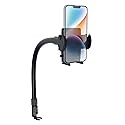 ARKON Mounts - Phone Holder with Car Seat Rail Mount | Car Phone Stand with Flexible 22" Arm | Professional-Grade Durability | Phone Holder For Car |