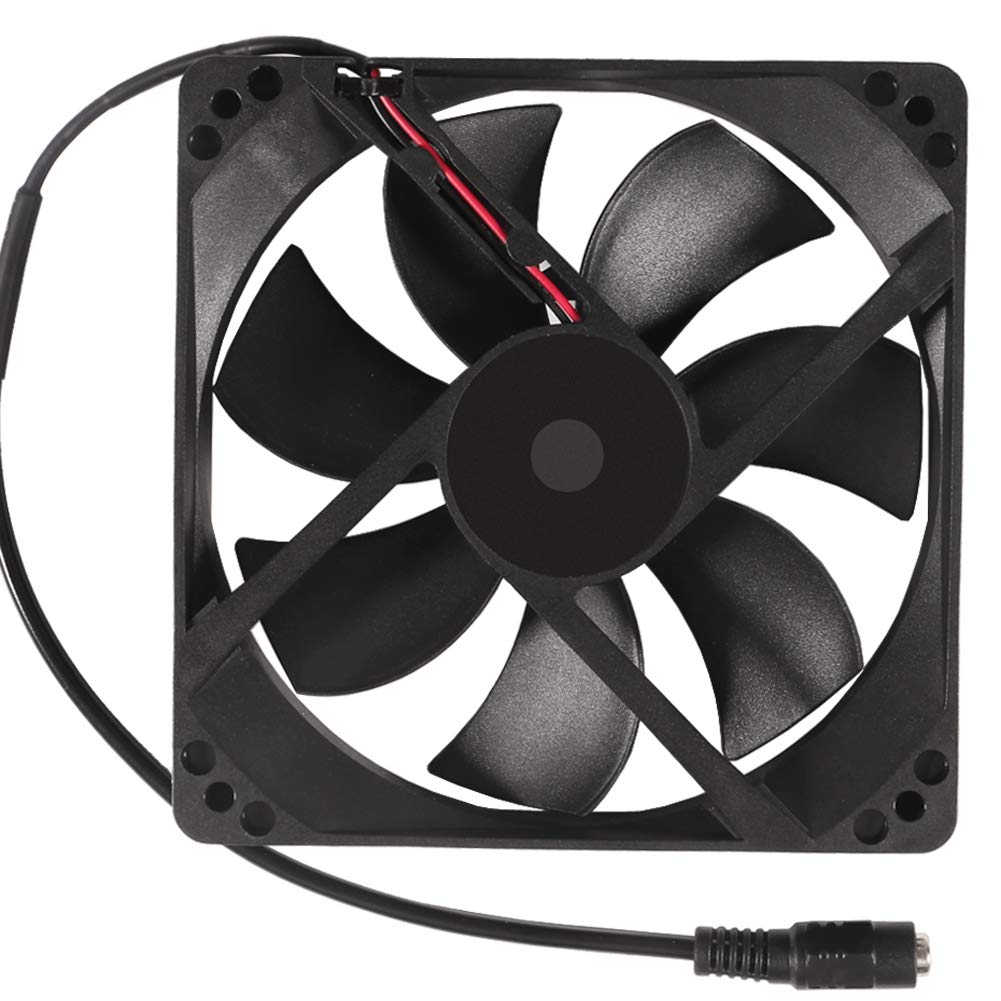 120mm x 25mm 110V 220V AC Powered Cooling Fan with Speed Controller 3V to 12V, 1225 AC 115V 120V 220V 240V for Cooling Ventilation Exhaust Projects
