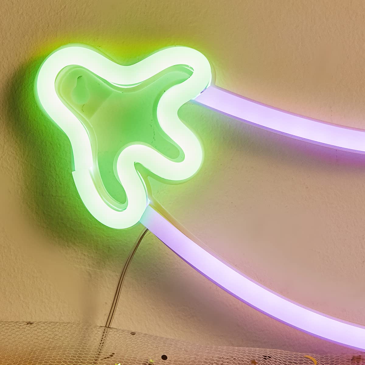 Chi-buy Eggplant Neon Sign, USB & Battery Powered Neon Light for Wall, No Install Game Room, Bedroom, Living Room Decor, Funny Night Light, Unique