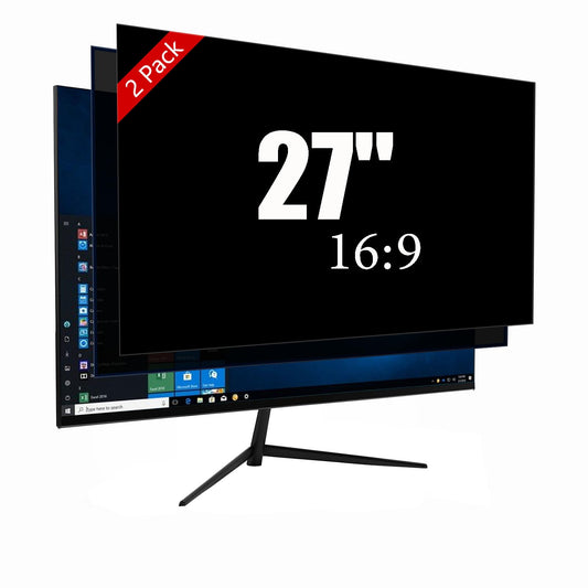 [2 Pack] 27 Inch Computer Monitor Privacy Screen, Blue Light Filter