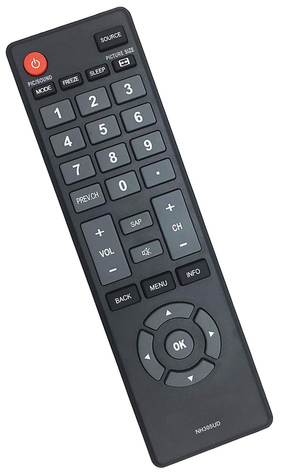 NH305UD Remote Control Replacement for Emerson LCD HDTV TV