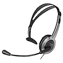 Panasonic Comfort Fit Headset for TCA Series Cordless Landline Phones, Foldable Headset with Flexible Noise-Cancelling Microphone and Volume Control