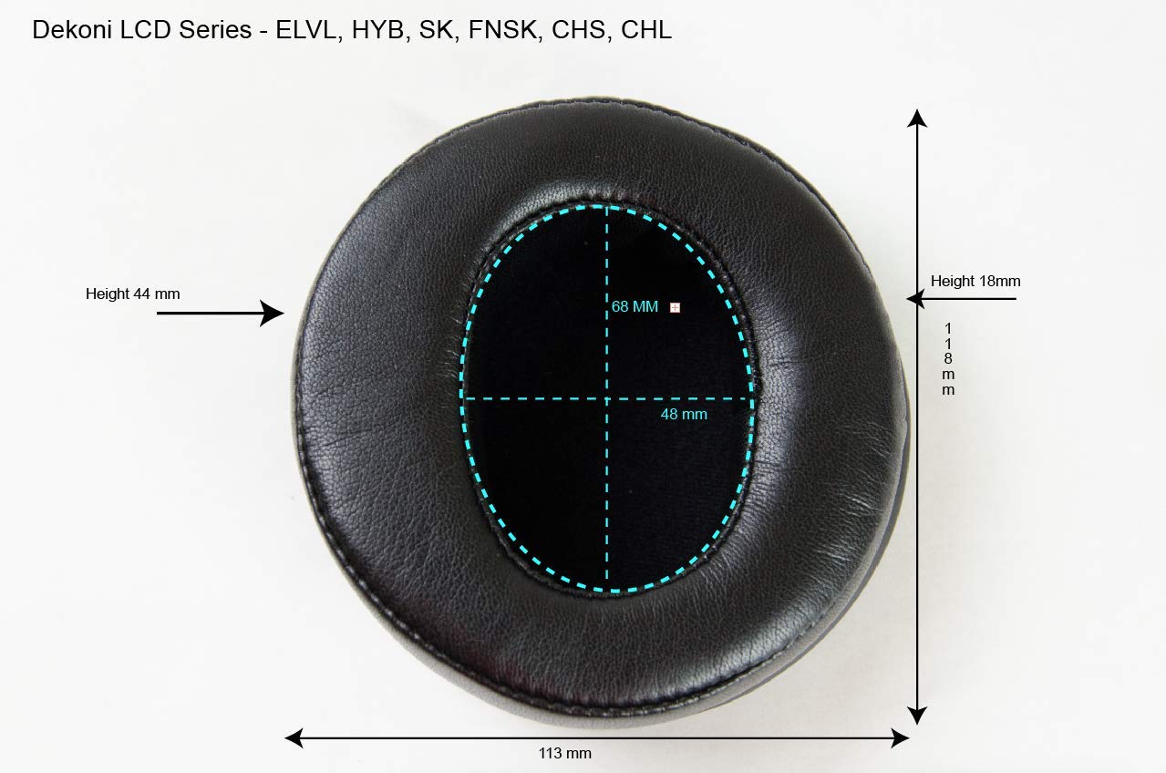 Dekoni Audio Elite Earpads for Audeze LCD Series Headphones (Elite Sheepskin)