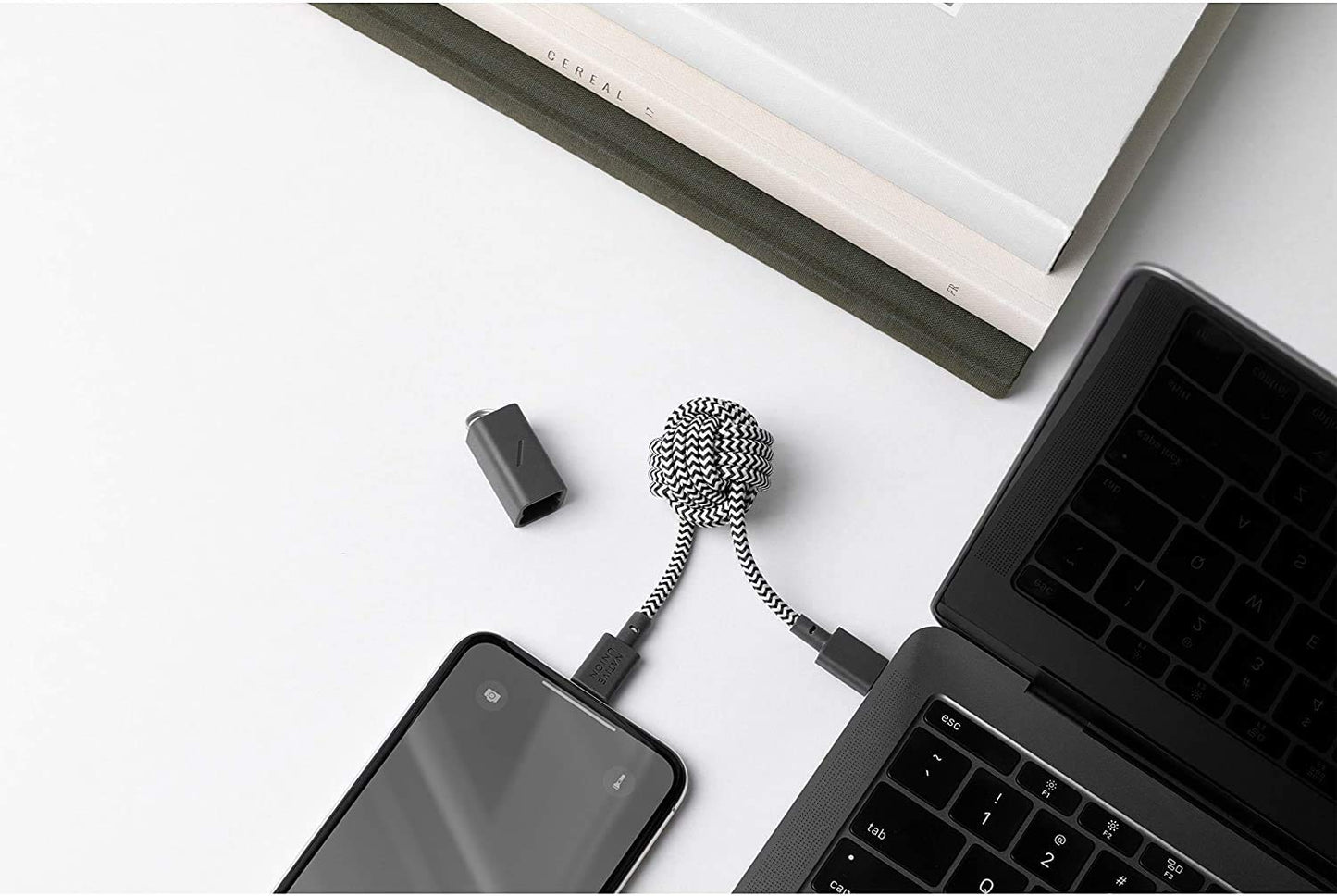 Native Union Key Cable - Ultra-Strong Reinforced [MFi Certified] Durable USB-C to Lightning High Speed Charging Cable with Key Fob Compatible…