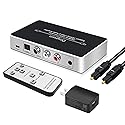 Dingsun Digital to Analog Audio Converter Optical to Analog Converter with IR Remote, DAC Converter Support 192KHz/24bit Compatible with DVD, PS