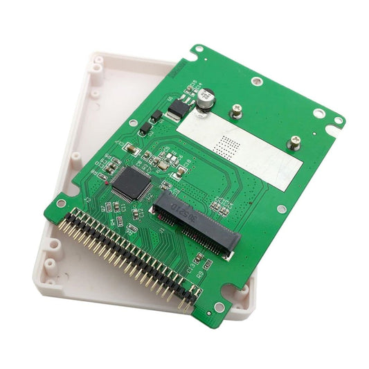 chenyang mSATA Mini SATA SSD to IDE 44Pin 2.5 inch Hard Disk Case Enclosure Box White for Laptop