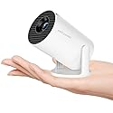 2026 Upgraded HY300PRO Mini Projector, 4K Supported Portable Projector with WiFi and Bluetooth, Auto Keystone & 180° Rotation, Smart Outdoor Movie
