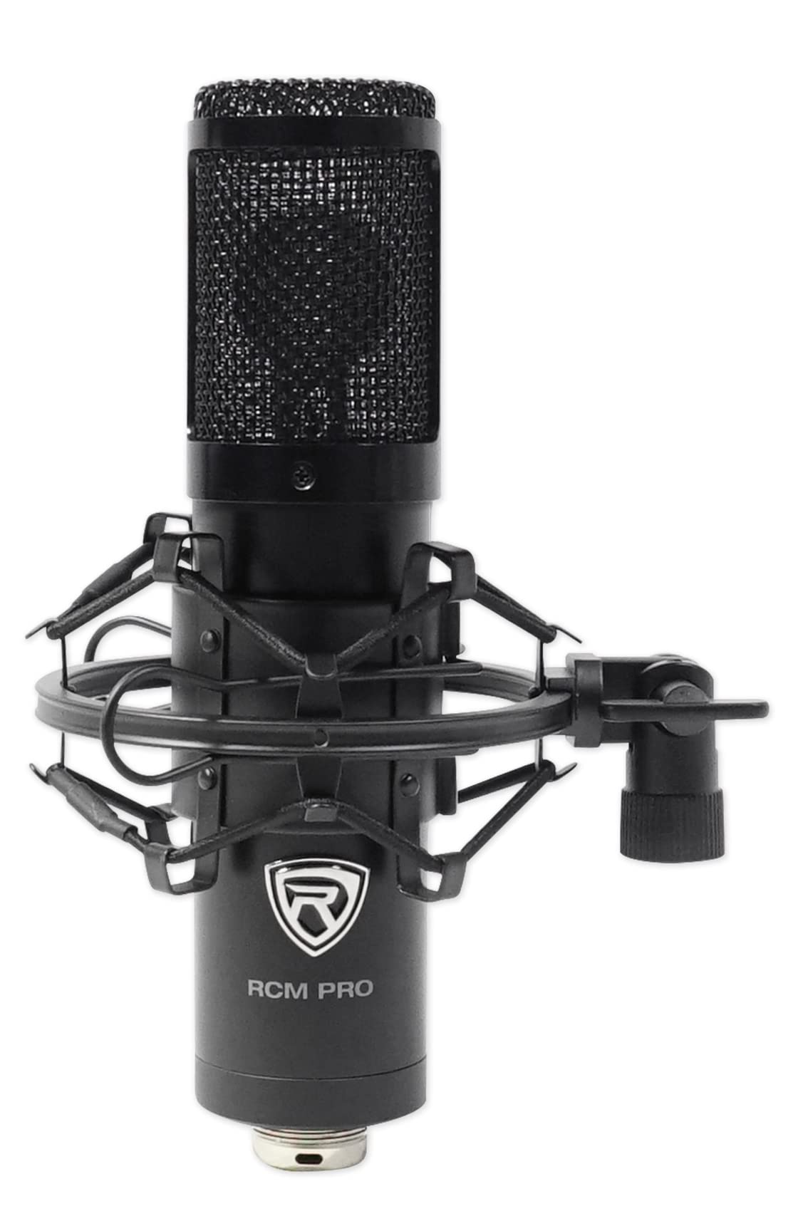 Rockville RCM PRO Professional Studio Condenser Microphone, Samsung Capacitors, Cardioid Pattern, Shock Mount Included, Large Diaphragm, for Vocals