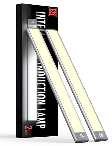 Under Cabinet Lights, Rechargeable Battery Operated Lighting, Wireless Motion Sensor Light Indoor,4 Modes Night Light, Stick-On Magnetic Closet Lights