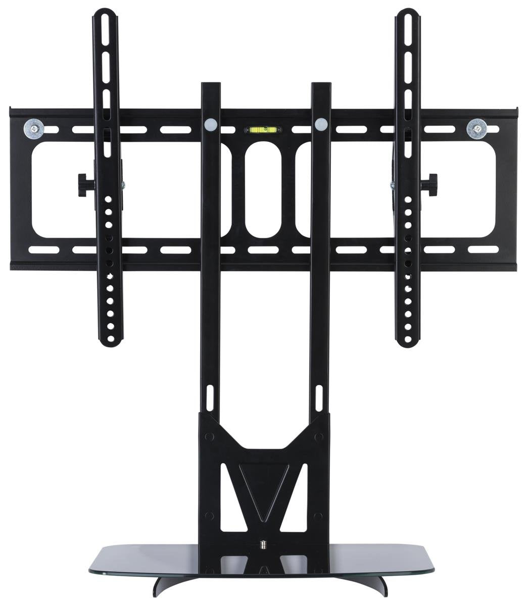 Displays2go SHFMT3255B VESA TV Mount for 32-55" HDTV Monitors, Fixed Bracket with Glass Shelf