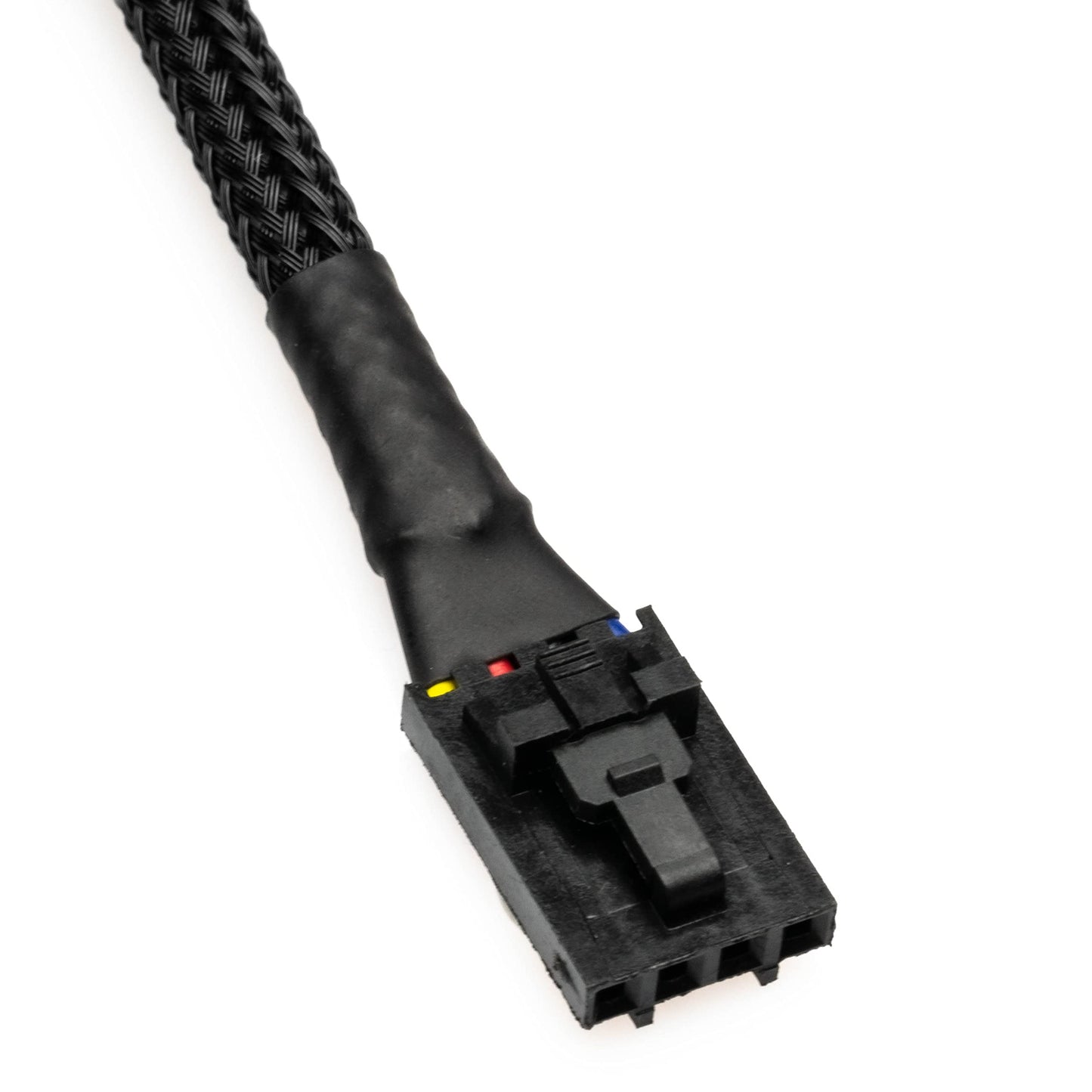 CRJ 4-Pin PWM PC Fan Adapter Cable for Dell Motherboards - 6-inch (15cm), Black Sleeved - Connect Standard PWM Computer Fans to Dell Latching 4-Pin