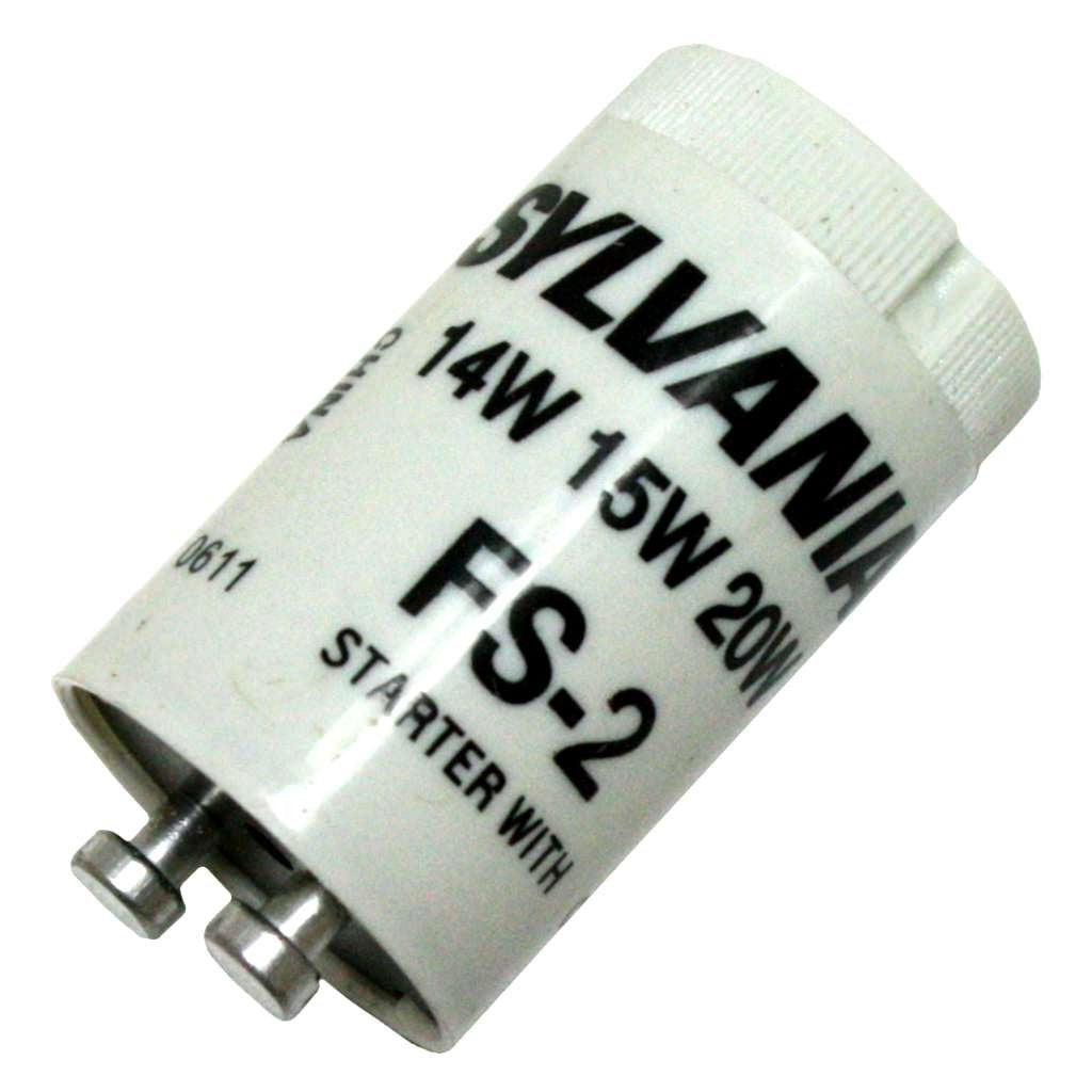 LEDVANCE Fluorescent Starter for Use with F14, F15 and F20 Preheat Fluorescent Lamps, 10 Pack,White