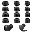 Double Flange Ear Tips for Beats Earbuds, Anti-Slip Universal Replacement Tips for Studio Buds+/Fit Pro/Solo Buds/PowerBeats Pro2, Noise Isolating, 6