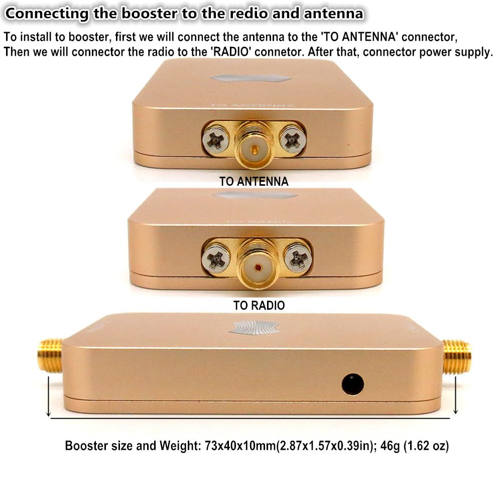 Sunhans eSunRC SH-RC58G2W 5.8GHz 2000mW 33dBm WiFi Signal Booster UAV WiFi Amplifier Repeater Extender for Drone, IP Camera, Mini Size, Only 46g