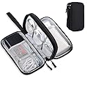 DDgro Electronics Travel Organizer, Tech Accessories Pouch Bag for Cables/Charger & Cords (Small, Black)