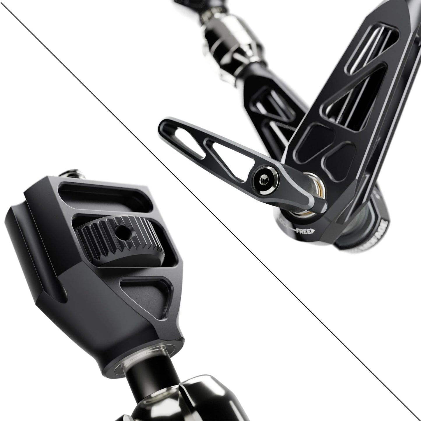 MOFAGE Talos Damping Magic Arm 11 Inches Adjustable Friction Power Articulating Magic Arm with 1/4" & 3/8" Thread Screw for Field Monitor, Camera