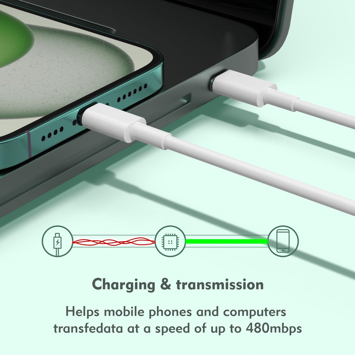 USB C to USB C Cable, 3-Pack 6FT, 60W Fast Charging Power Delivery for iPhone 17/17 Pro/17 Air/17 Pro Max, iPad mini 6/Pro 2021, MacBook Pro 2020