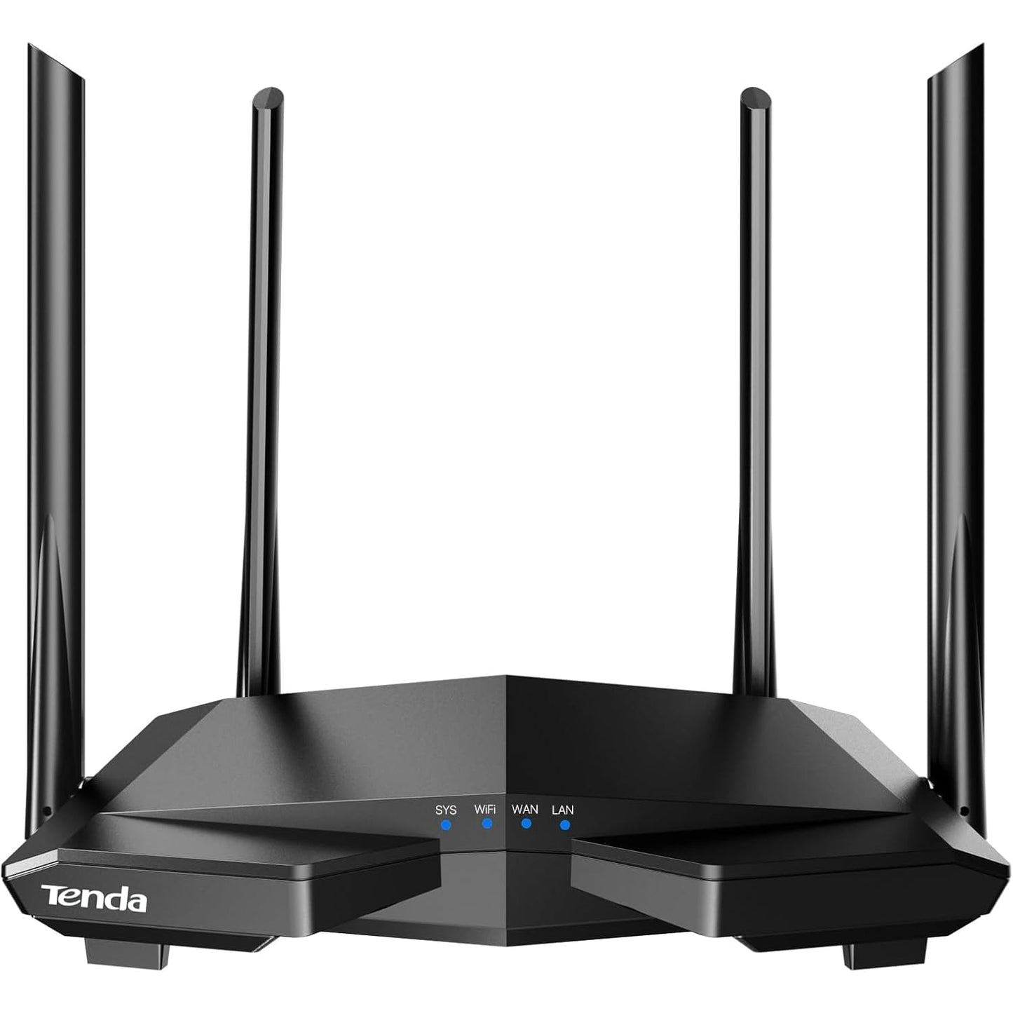 Tenda AC1200 Smart WiFi Router, High Speed Dual Band Wireless Internet Router with Smart APP, 4 x 100 Mbps Fast Ethernet Ports, Supports Guest WiFi