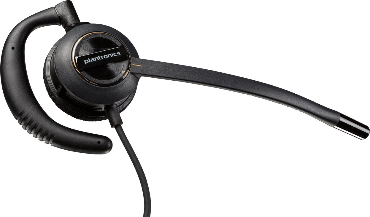 Global Teck Bundle of Plantronics HW530 Headset w/Mute Button foAvaya Phones - Compatible with Avaya 1600 and 9600 Series IP Phones