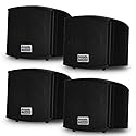 Acoustic Audio AA321B Mountable Indoor Speakers 800 Watts Black 2 Pair Pack AA321B-2Pr