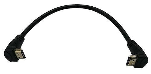 zdyCGTime 1 Feet HDMI Up to Up Angle 90 Degree Vertical Right Cable -Supports 4K@60Hz, High Speed, HDMI 2.0 Ready - UHD, Ethernet & Audio Return