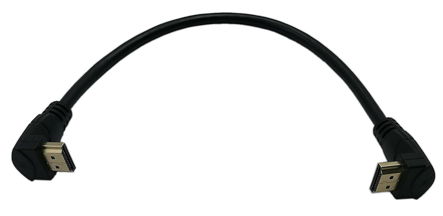 zdyCGTime 1 Feet HDMI Up to Up Angle 90 Degree Vertical Right Cable -Supports 4K@60Hz, High Speed, HDMI 2.0 Ready - UHD, Ethernet & Audio Return