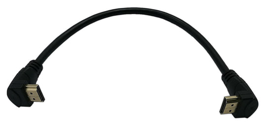 zdyCGTime 1 Feet HDMI Up to Up Angle 90 Degree Vertical Right Cable -Supports 4K@60Hz, High Speed, HDMI 2.0 Ready - UHD, Ethernet & Audio Return