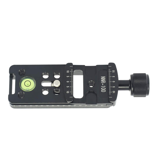 100mm Rail Nodal Slide Metal Screw Knob Clamp Quick Release Plate for Tripod Ball head Quick with RRS Arca Swiss Compatible