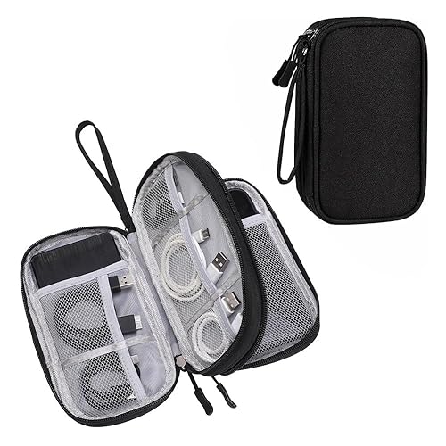 Omnpak Electronics Organizer Travel Case, Tech Accessories Storage Case Portable Carrying Organizer Pouch Bag for Cable, Charger,Power Bank