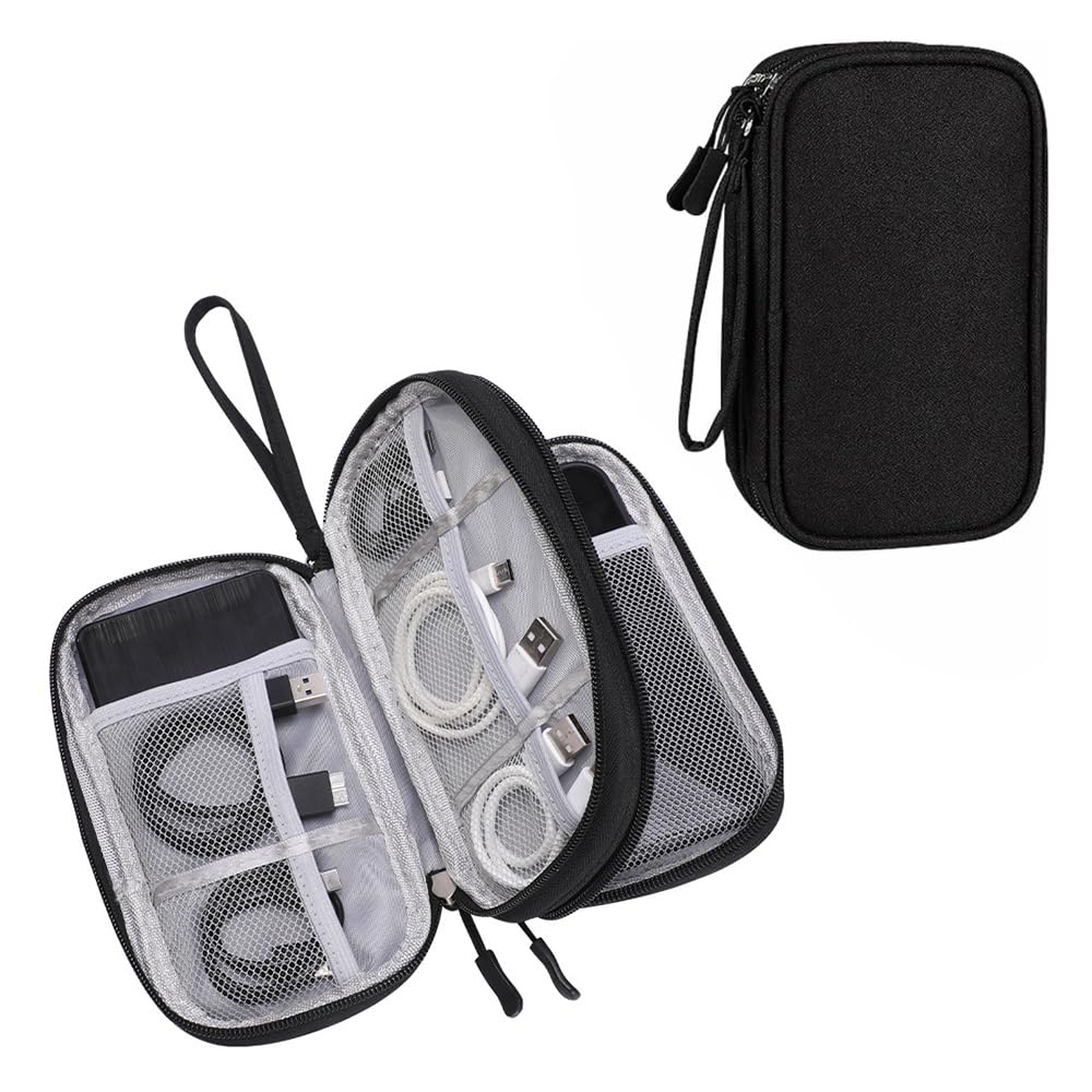 Omnpak Electronics Organizer Travel Case, Tech Accessories Storage Case Portable Carrying Organizer Pouch Bag for Cable, Charger,Power Bank