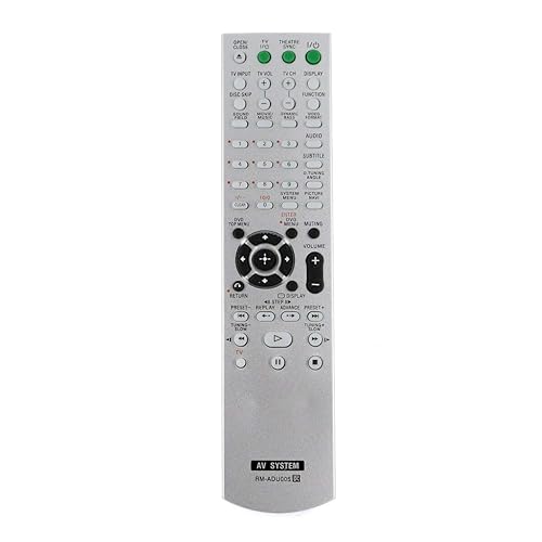 New RM-ADU005 Replacement Remote Control for Sony DVD Home Theater System DAVDZ230 DAVHDX265 DAVHDX266