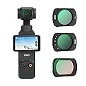 BRDRC Pocket 3 ND CPL Filters Set, 3 Pack - CPL + Black Mist Filter 1/4 + ND2-32 Magnetic Lens Filter for DJI Osmo Pocket 3 Creator Combo Camera