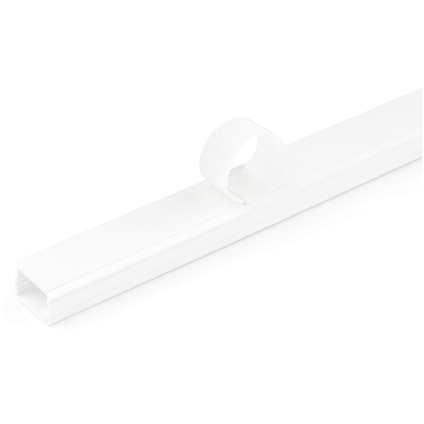 StarTech.com Solid Cable Management Raceway with Adhesive Tape & Cover, 3/4"(19mm) W x 1/2"(13mm) H - 6ft(1.8m) Length, PVC Network/Power Cord Hider