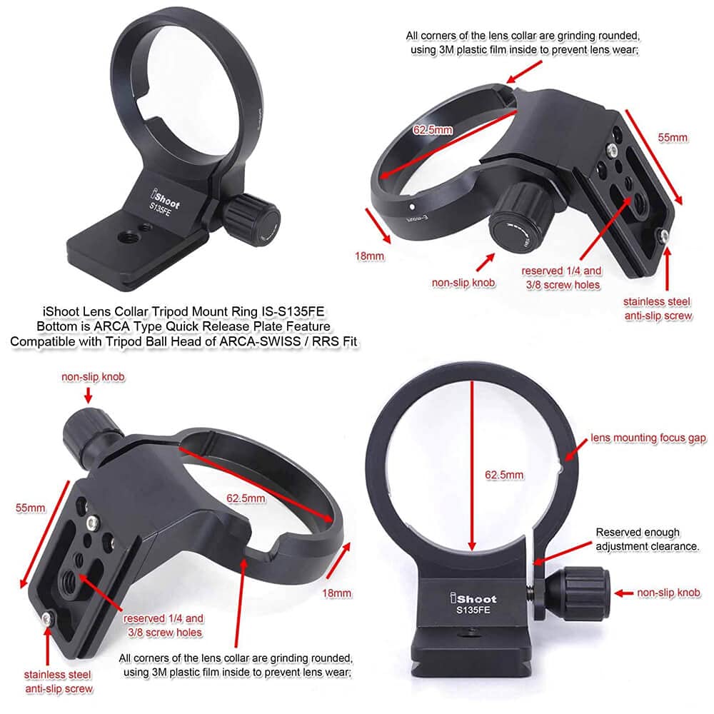 Tripod Mount Ring Lens Collar Compatible with Tamron 28-75mm f/2.8 Di III RXD A036, 28-200mm f/2.8-5.6 Di III RXD A071, 70-180mm f/2.8 Di III VXD A056