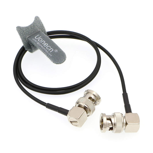 Uonecn Flexible HD SDI Cable RG179 Right Angle BNC Male to Right Angle BNC Male 75ohm Blackmagic HyperDeck Shuttle BMCC BMPC Hyperdeck Cameras