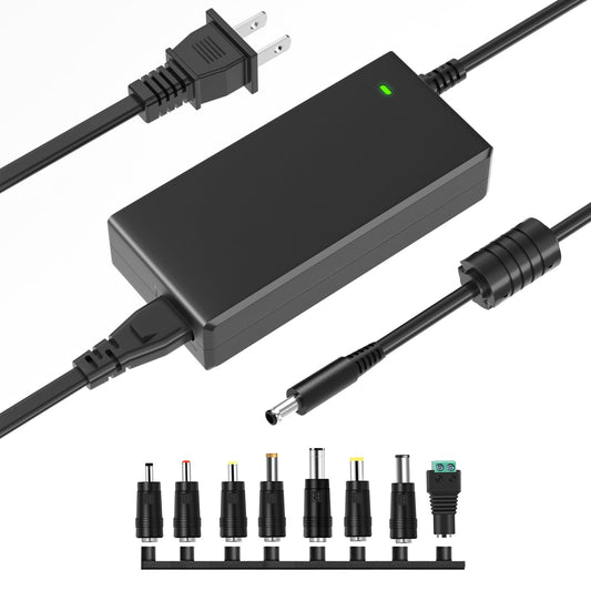 TKDY 12V 5A DC Power Supply 100-240V AC Adapter 60W Transformer for DC 12 Volt 5Amp LCD Monitor, 12Vdc LED Light Strip, Router, CCTV Camera Security…