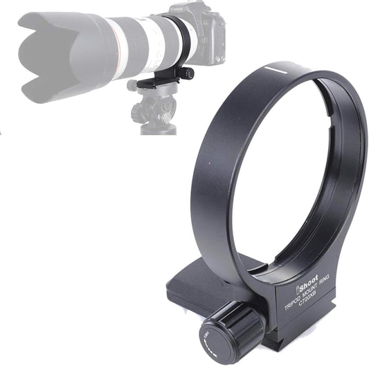 Tripod Mount Ring, iShoot 78mm Lens Collar Support for Canon EF 70-200mm f/2.8L is/II/III USM, 100-400mm f/4.5-5.6L is USM and 300mm f/4L is USM Lens