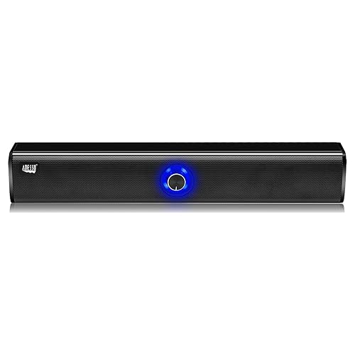 Adesso Xtream S6 Bluetooth and AUX Sound Bar Speaker 10W x 2