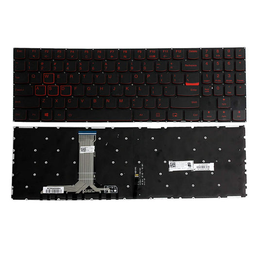 LXDDP Laptop Replacement Keyboard for Lenovo Legion Y520 Y520-15IKB Y720 Y720-15IKB R720 R720-15IKB 15 15IKB 9Z.NDKBN.D01 US Laptop Red Backlit