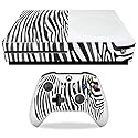 MightySkins Glossy Glitter Skin for Microsoft Xbox One S - Black Zebra | Protective, Durable High-Gloss Glitter Finish | Easy to Apply, Remove,
