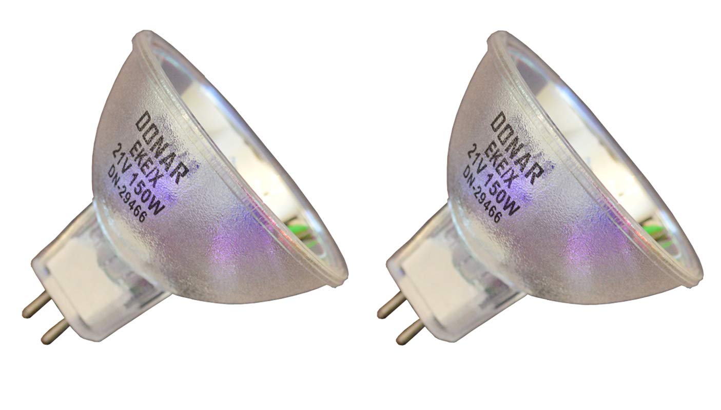 Donar 2pcs EKE/X 21V 150W Bulb for Dolan Jenner Fiber-Lite 176, 180 High Intensity Illuminator, 180 Light Source 181 181-1 360-1 RL A-241 A-242 MI-150