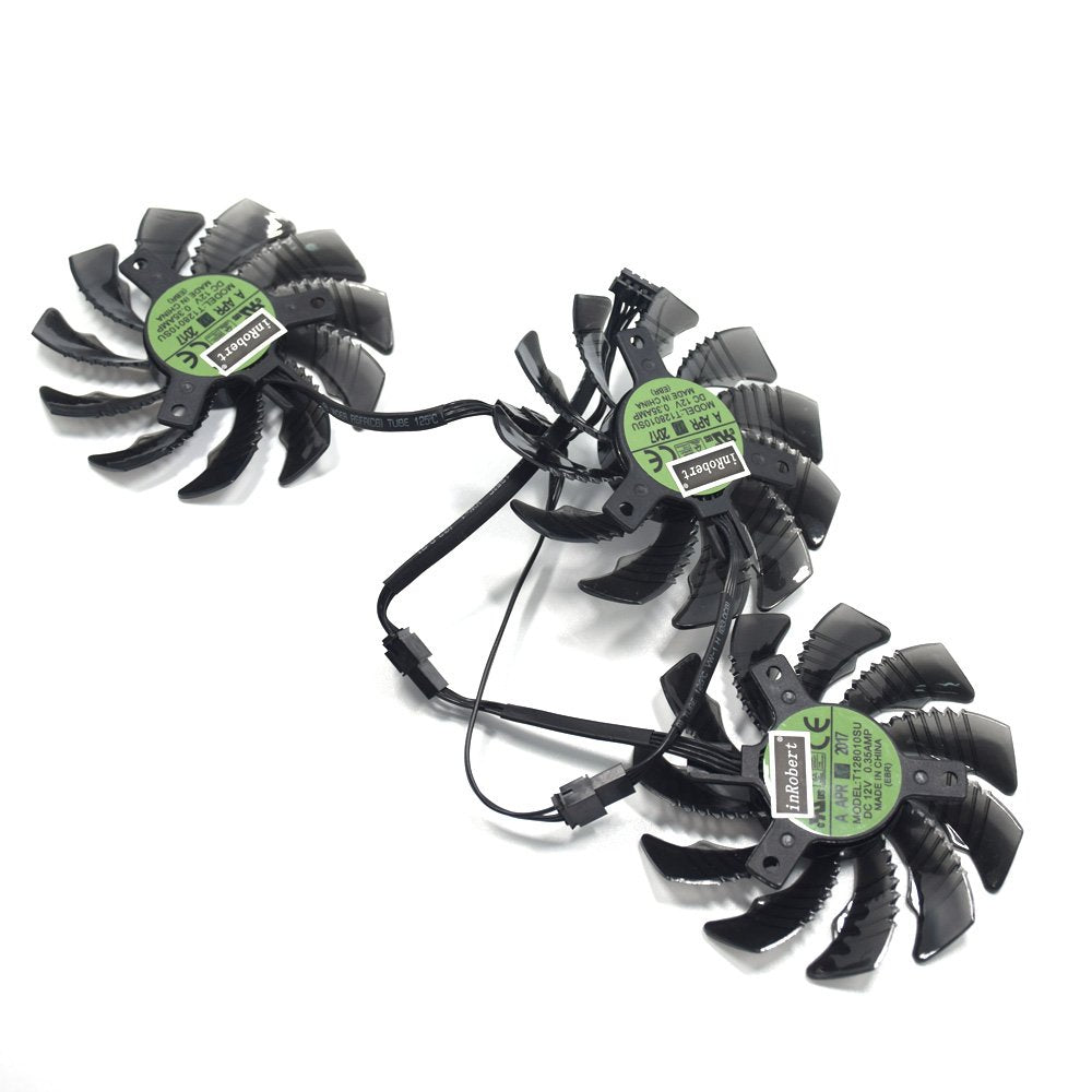 inRobert 78MM T128010SU P104-100 Mining Video Card Cooling Fan for Gigabyte GTX 1080 Ti Gaming/GTX 1070 G1/AORUS GTX 1060/GTX 980 TI G1 Graphic Card