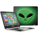 MightySkins Skin Compatible with Samsung Chromebook Plus 12.3"(2017 - Alien Invasion | Protective, Durable, and Unique Vinyl wrap Cover | Easy